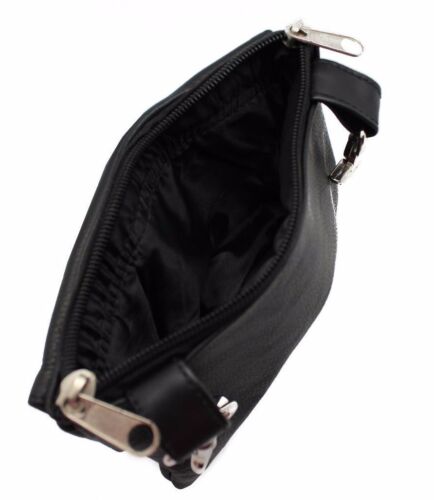 Leather clip-on Loop Belt bag for women