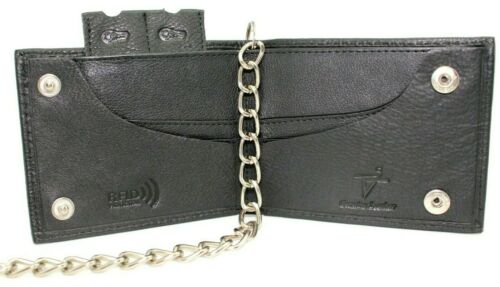 Biker Chain Wallet Bifold with Snaps