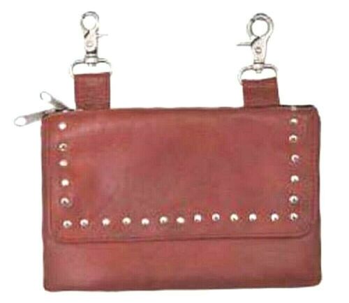 Leather Loop Bag with Studs