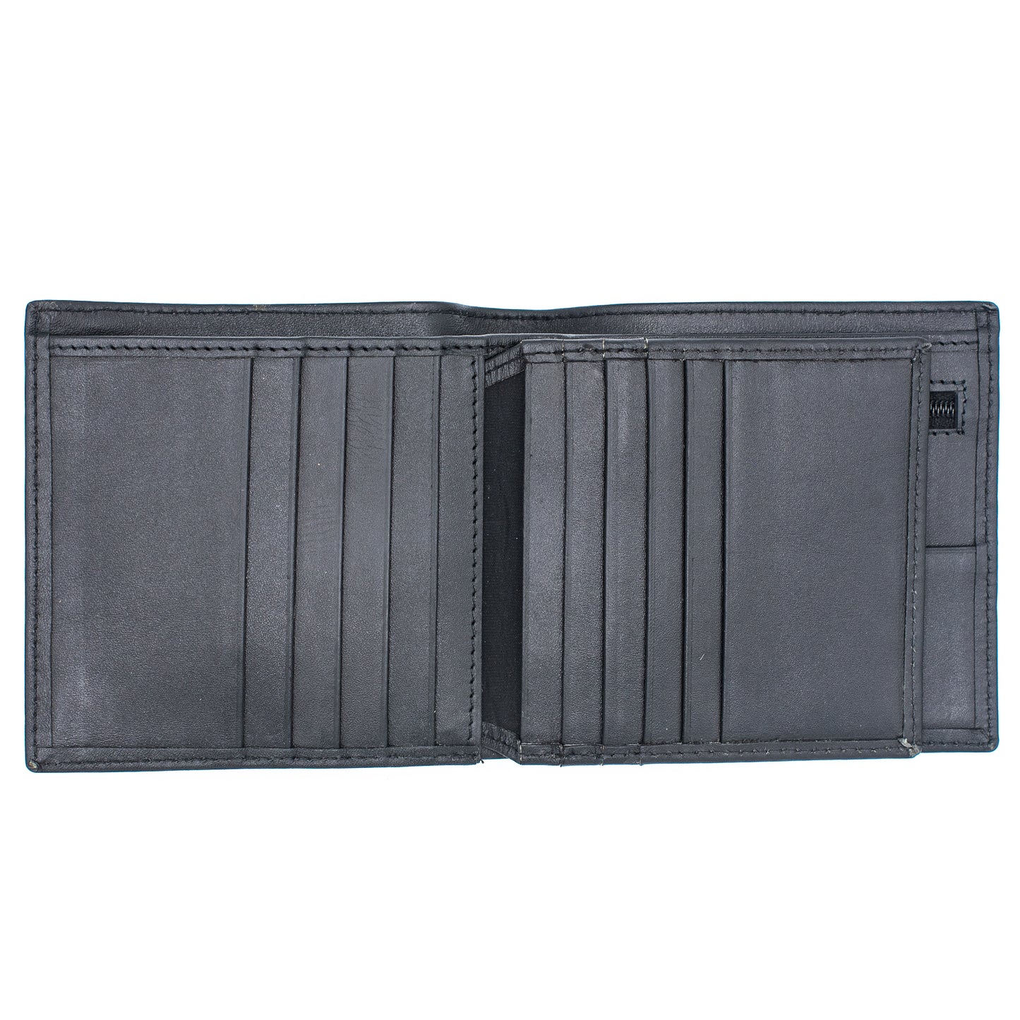 Men's Black Leather Bifold Wallet | Chic Fashion