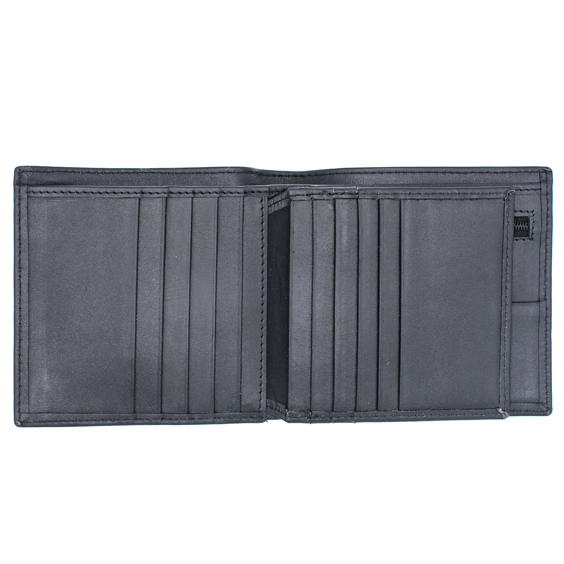 Men's Black Leather Bifold Wallet | Chic Fashion
