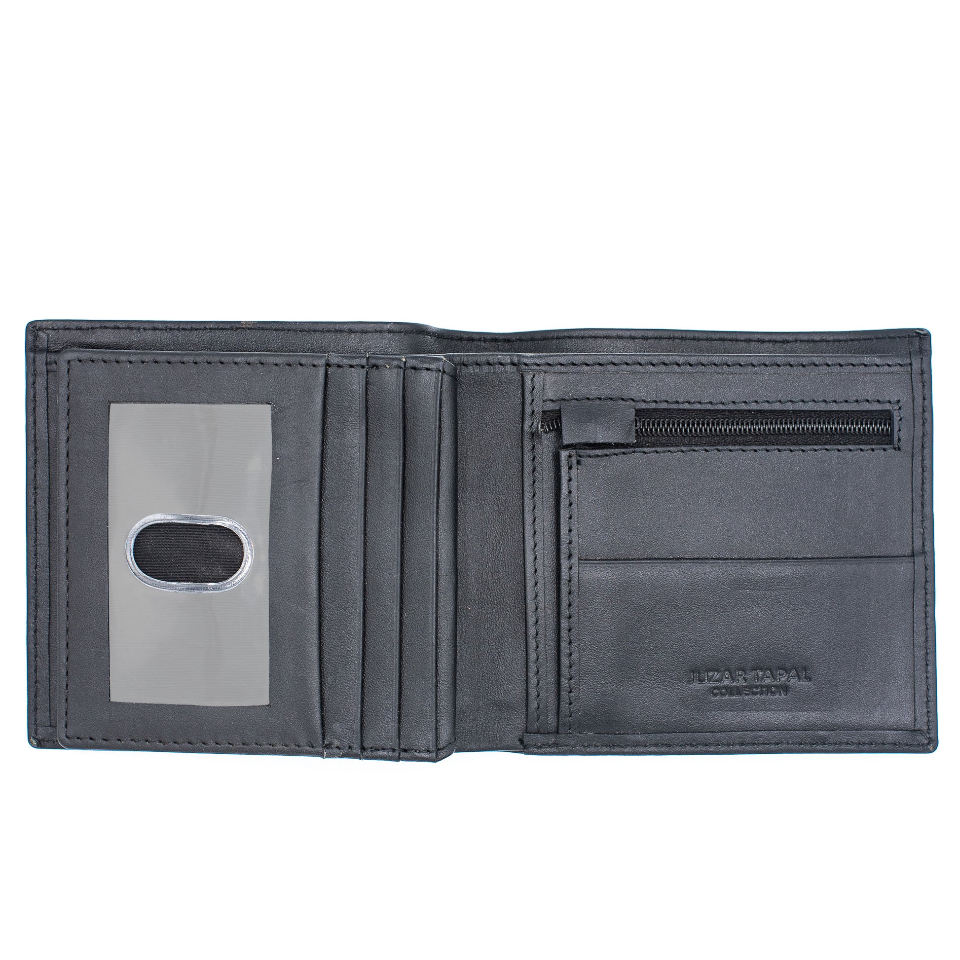 Men's Black Leather Bifold Wallet | Chic Fashion