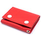 Red Trifold Leather Wallet