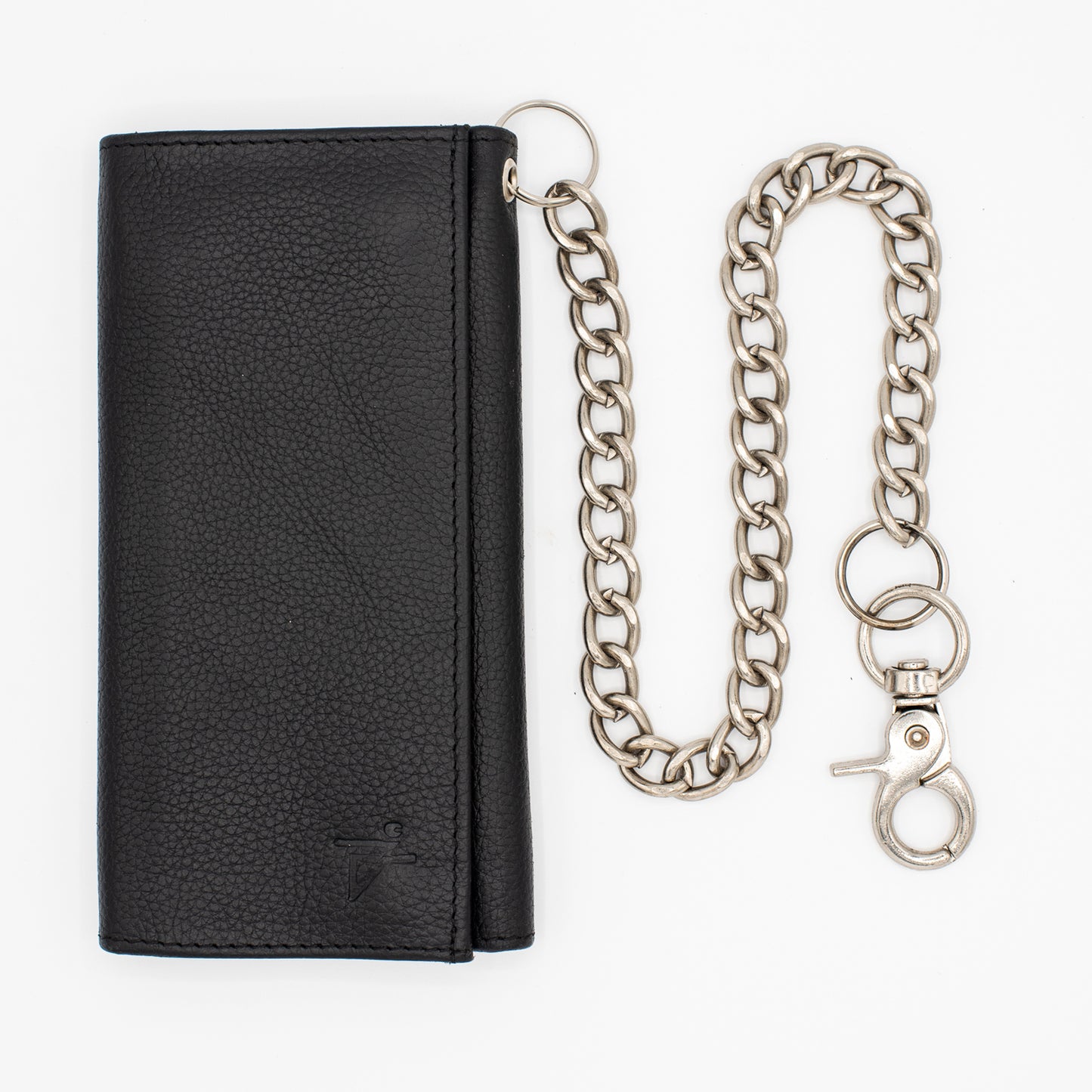 Men's Tall Trifold Chain Wallet with Snap RFID