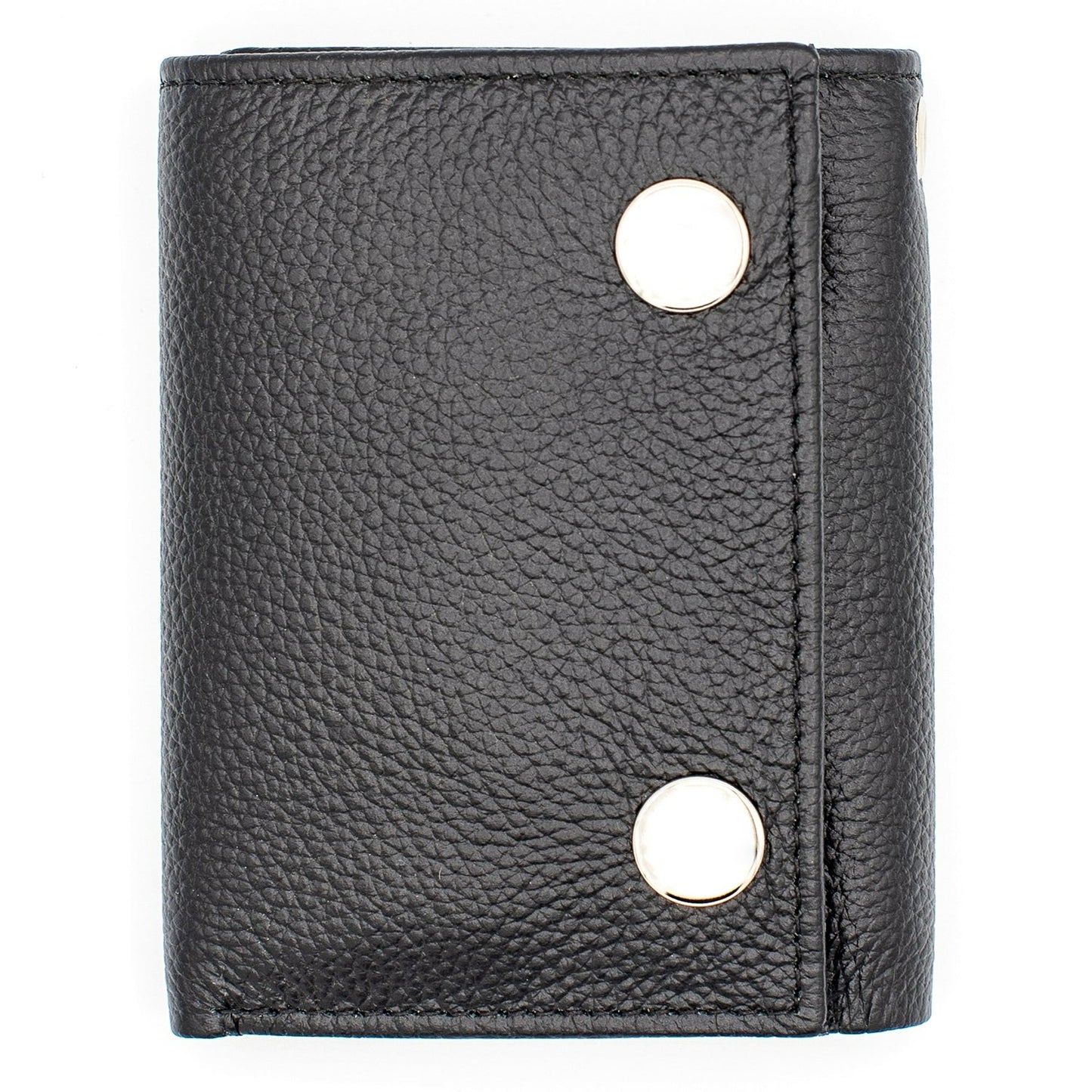 Trifold Wallet for Biker Trucker Snap Button T