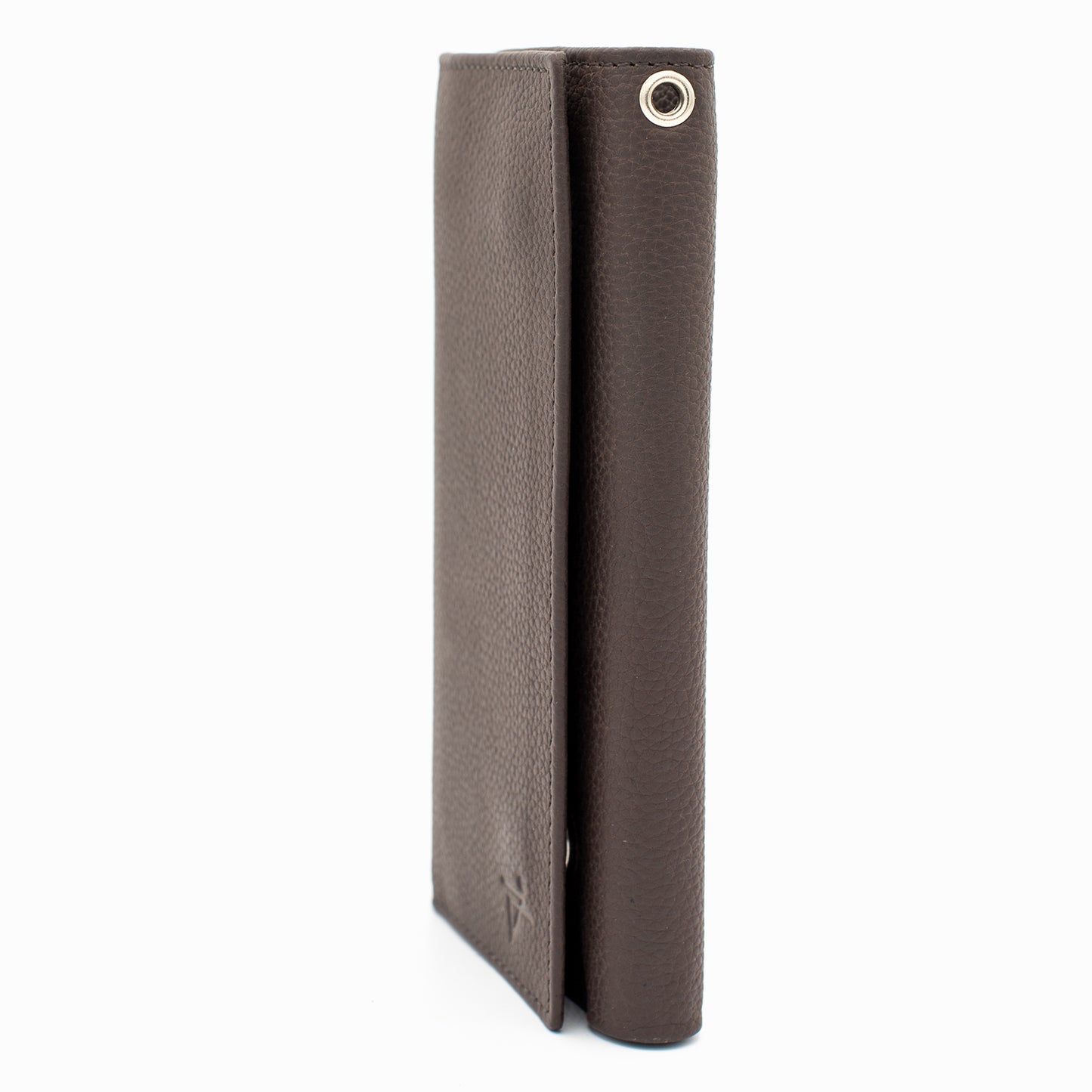 RFID Safe checkbook Size Trifold Long Wallet Genuine Leather