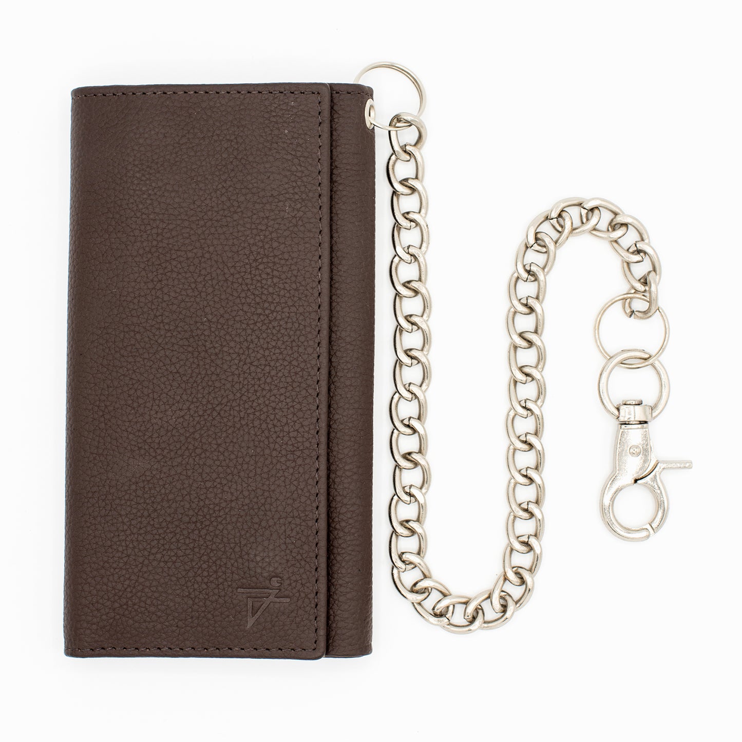 Long Tri-fold Chain Wallet with Snap RFID Safe