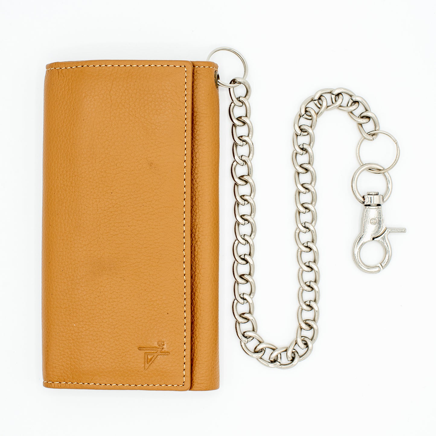 Long Tri-fold Chain Wallet with Snap RFID Safe