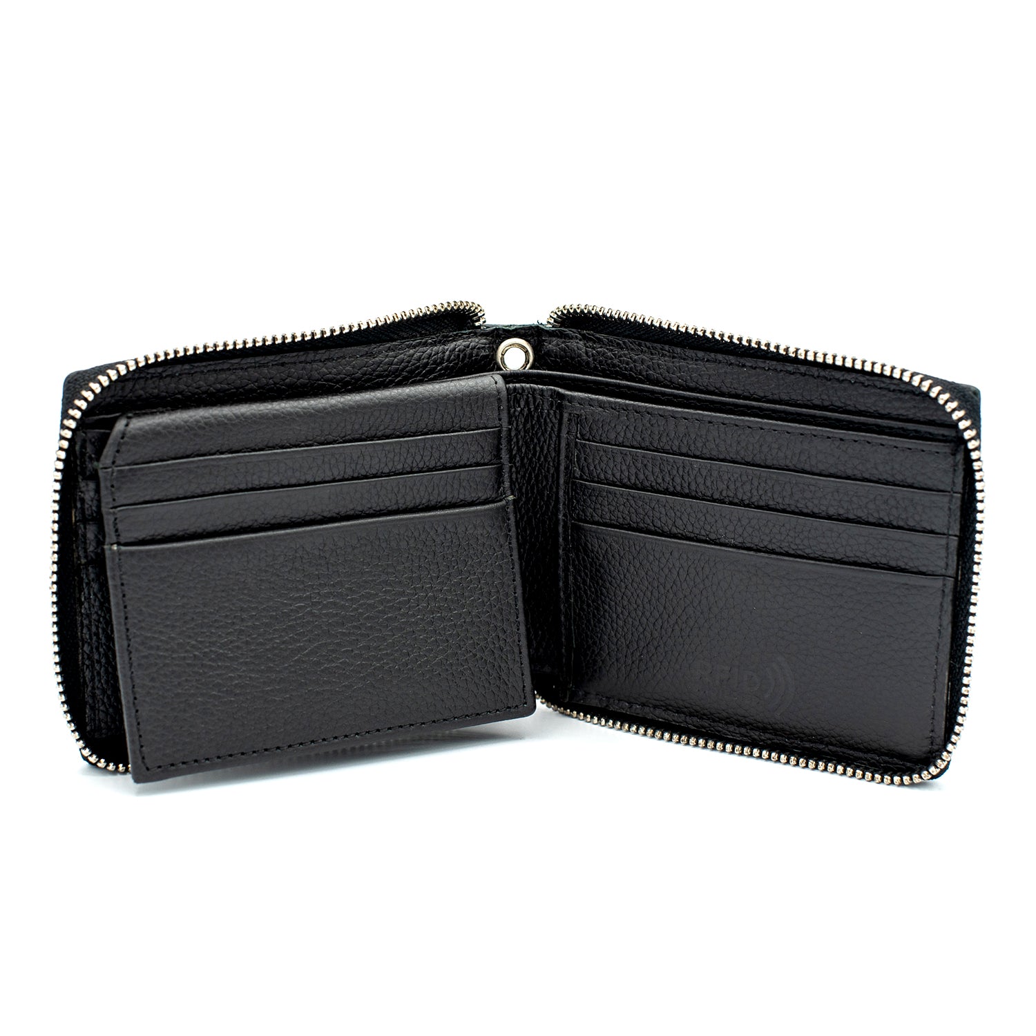 Zip Around Bi-fold Leather Wallet for Men – RFID Safe Genuine Leather