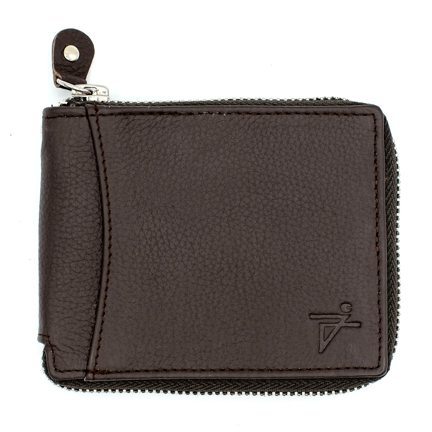 Zip Around Bi-fold Leather Wallet for Men – RFID Safe Genuine Leather