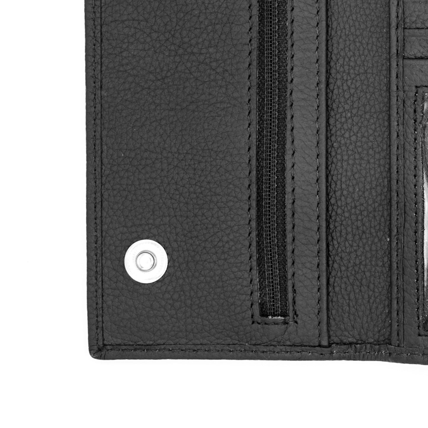 Long Tri-fold Chain Wallet with Snap RFID Safe