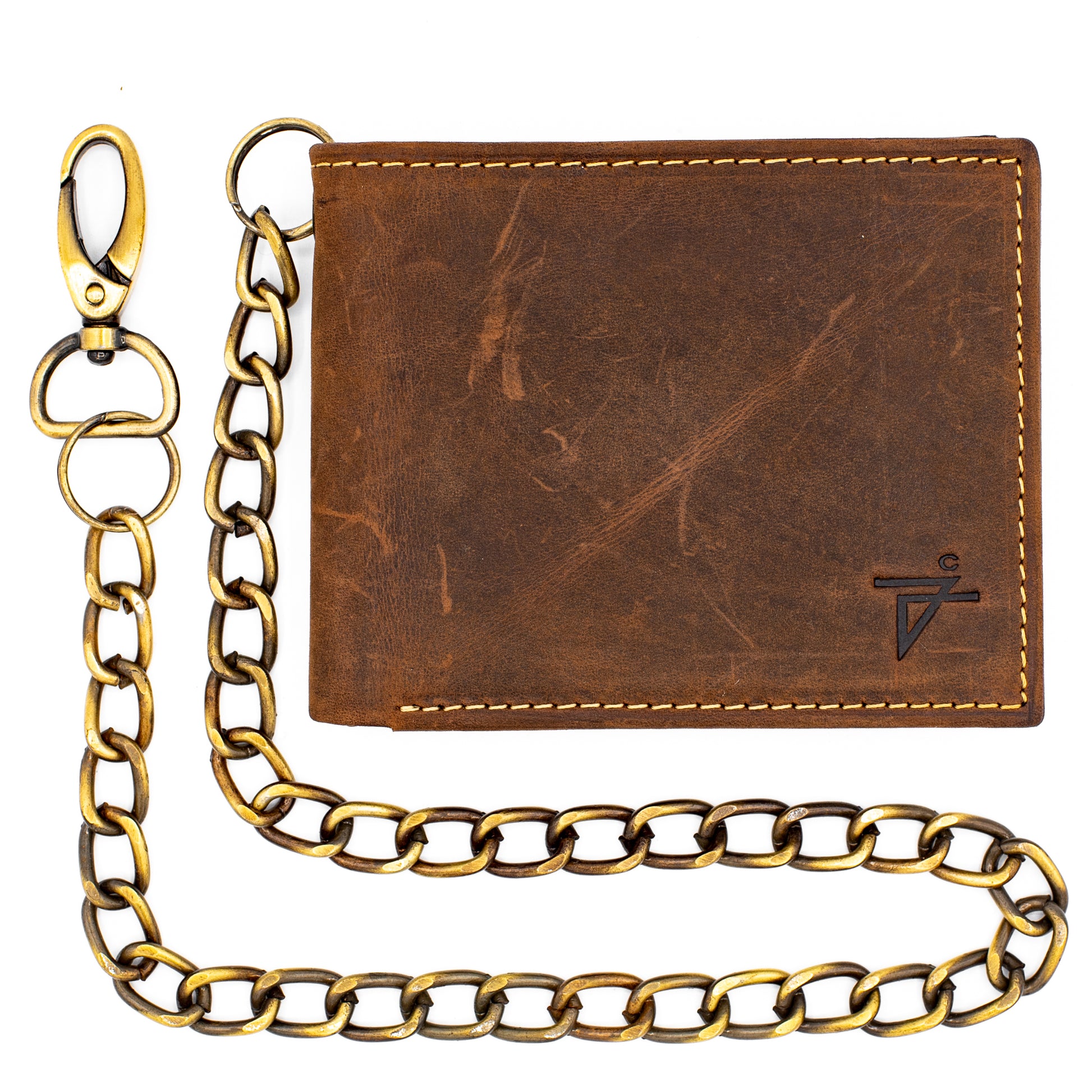 Biker Chain Bifold Wallet RFID – Leather & Safe