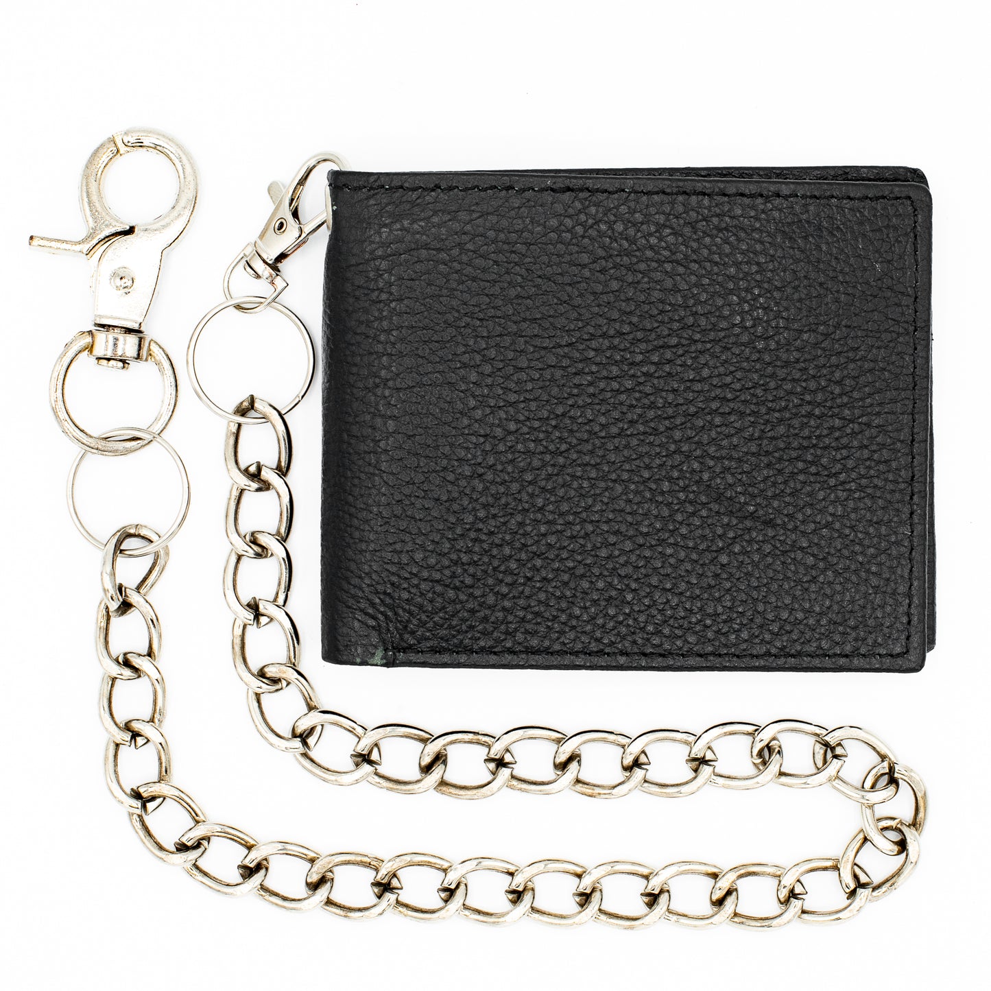 Biker Chain Bifold Wallet RFID – Leather & Safe