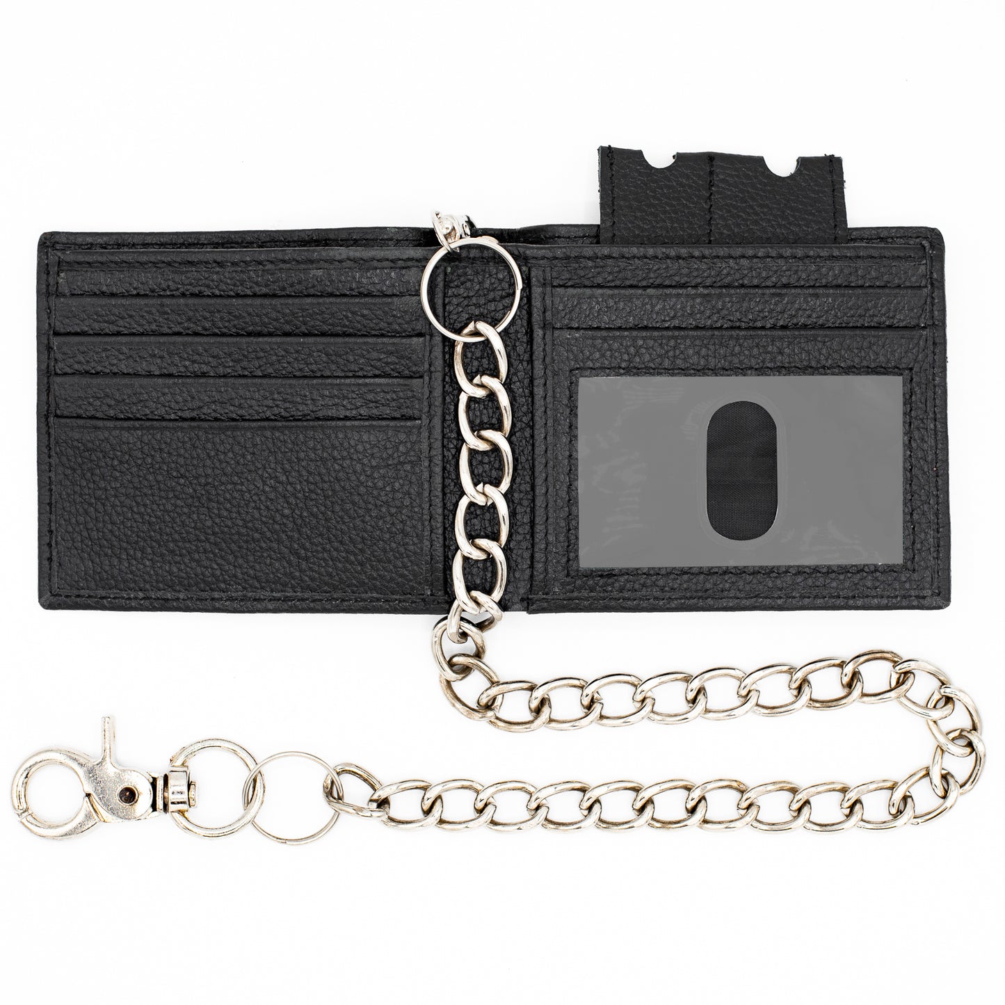 Biker Chain Bifold Wallet RFID – Leather & Safe