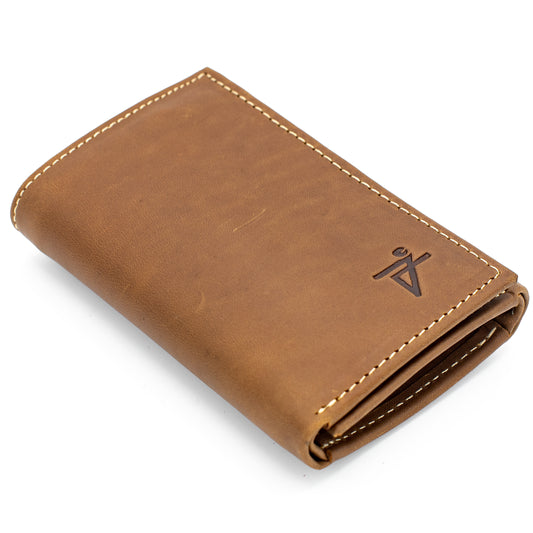 Trifold Leather Wallet for Men RFID safe