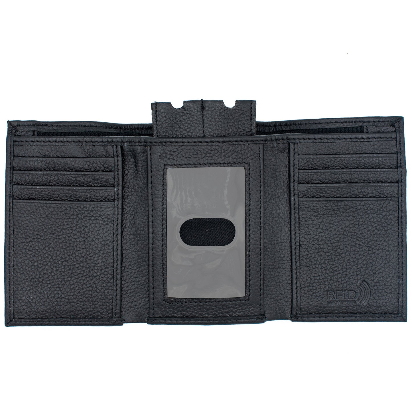 Trifold Leather Wallet for Men RFID safe