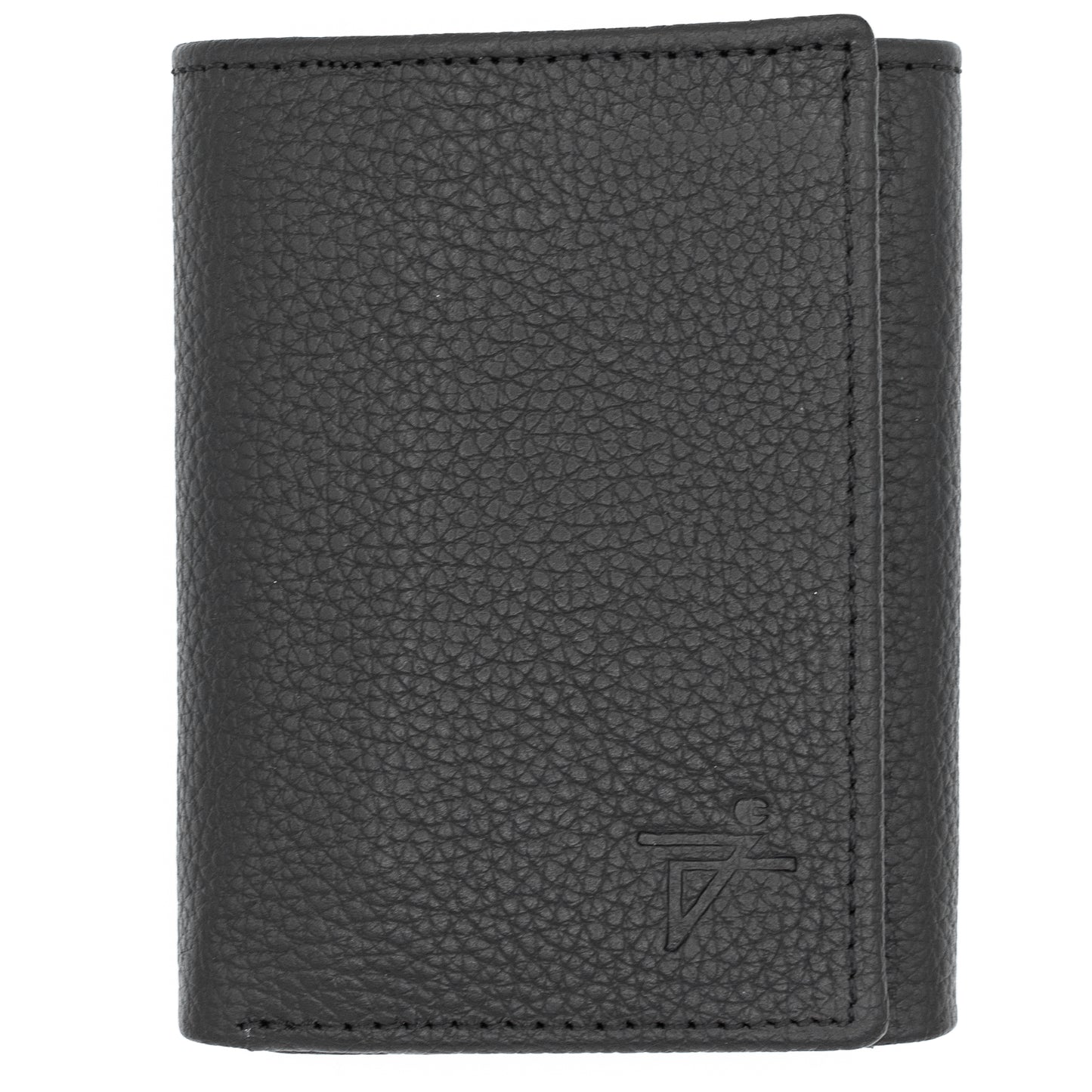 Tri-Fold Leather Wallet For Men RFID Signal Blocking