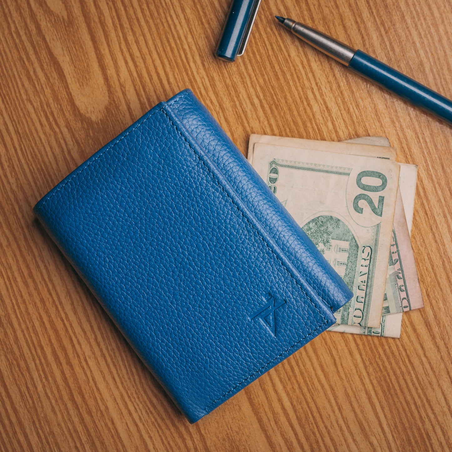 Trifold Leather Wallet for Men RFID safe