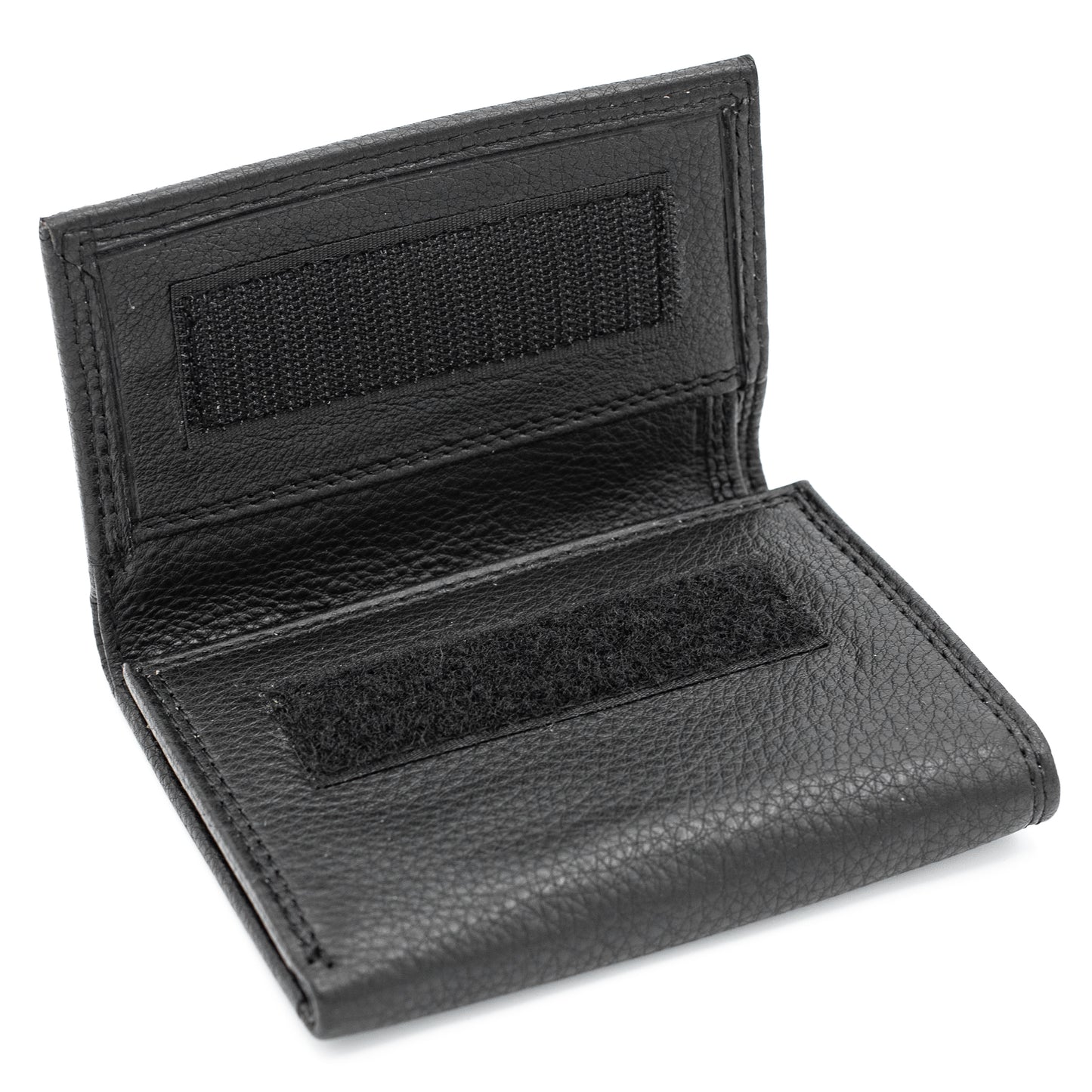 Men's Leather Trifold Wallet Velcro Closed RFID Blocking