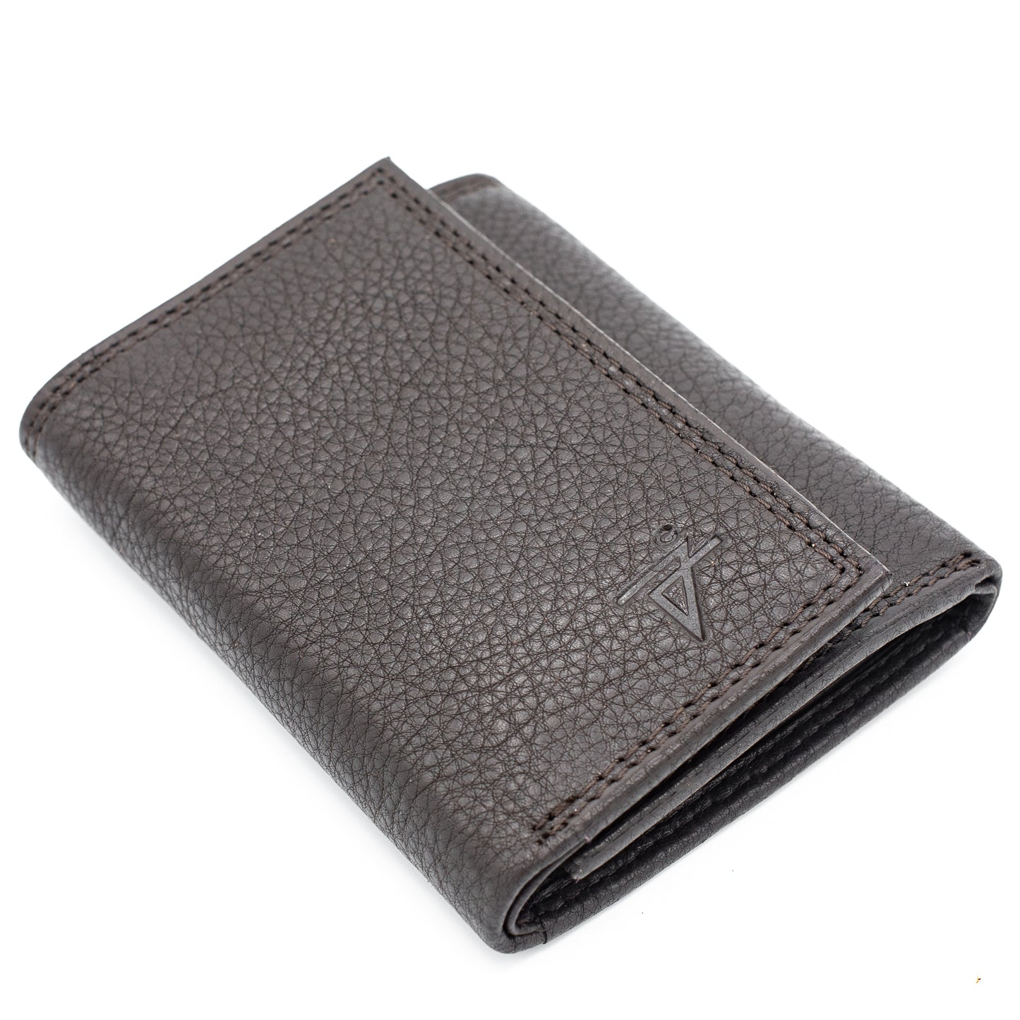 Men's Leather Trifold Wallet Velcro Closed RFID Blocking