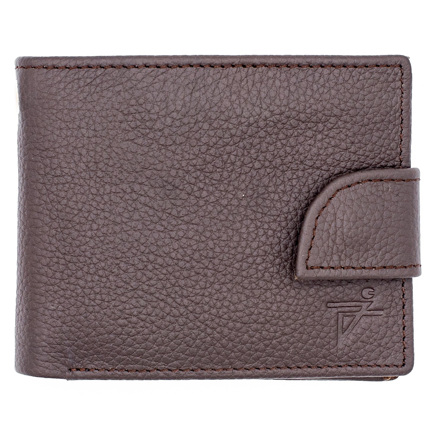 Men's Bifold Leather Wallet | Popper Closure