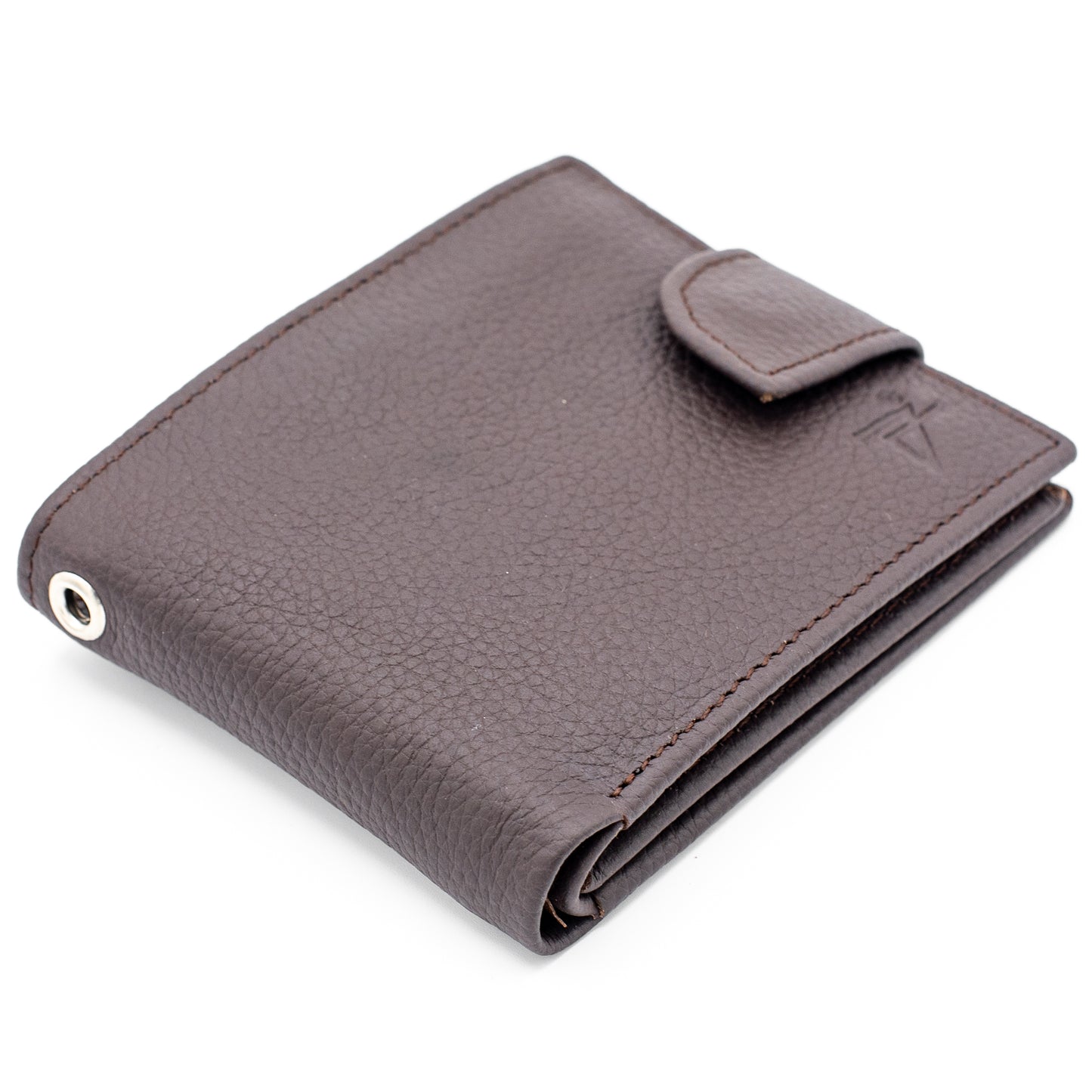Men's Bifold Leather Wallet | Popper Closure