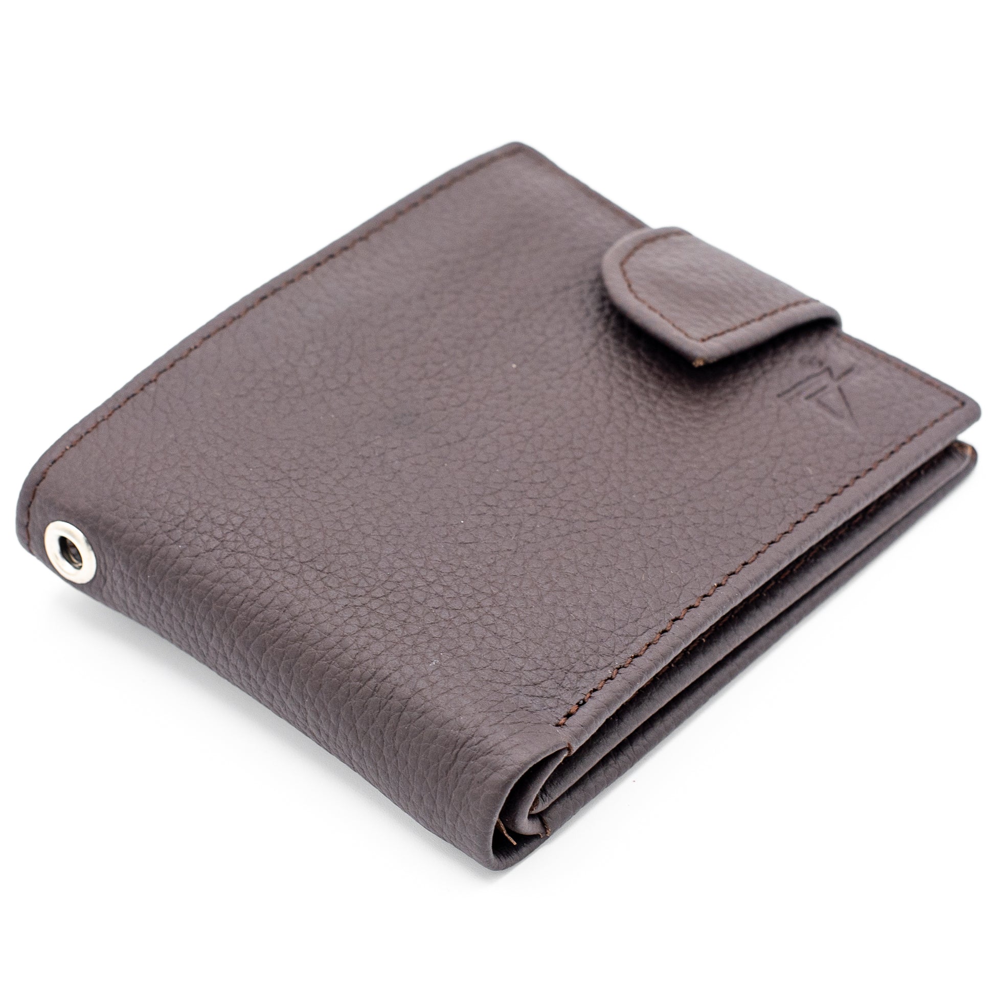 Men's Bifold Leather Wallet | Popper Closure
