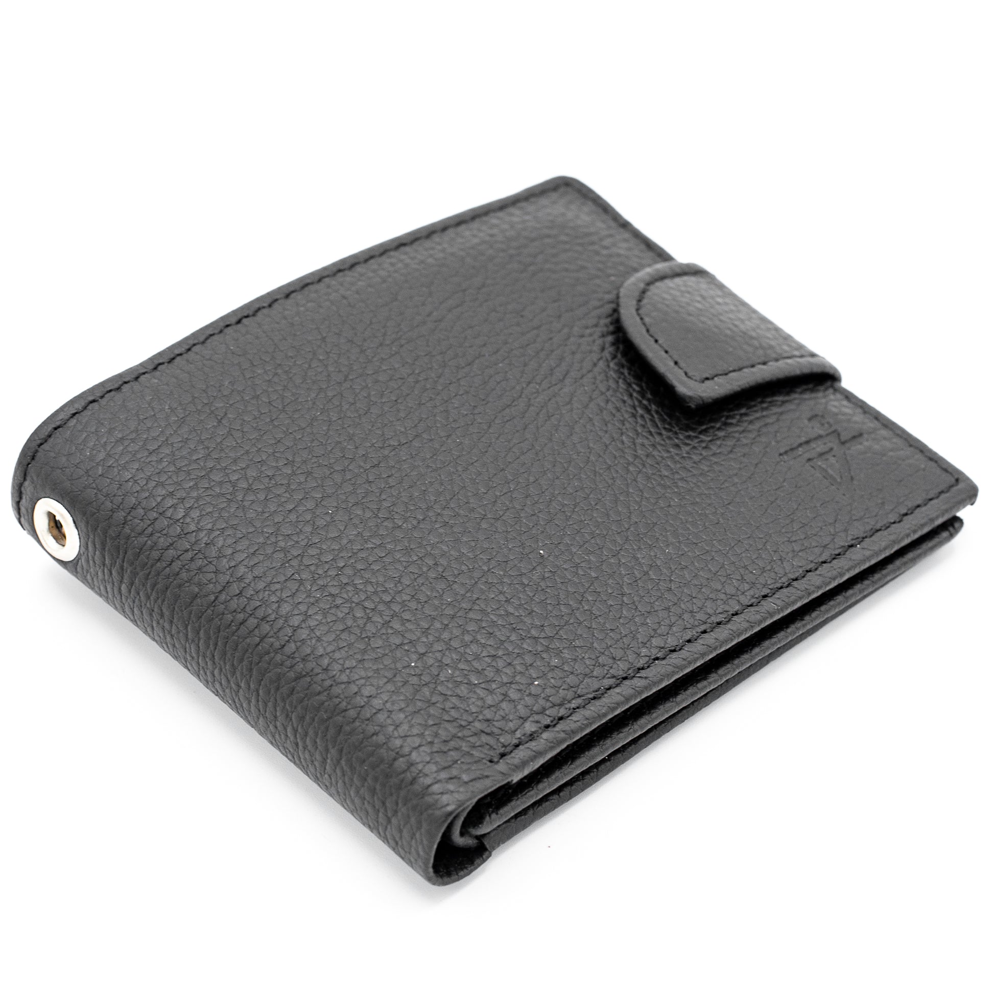 Men's Bifold Leather Wallet | Popper Closure