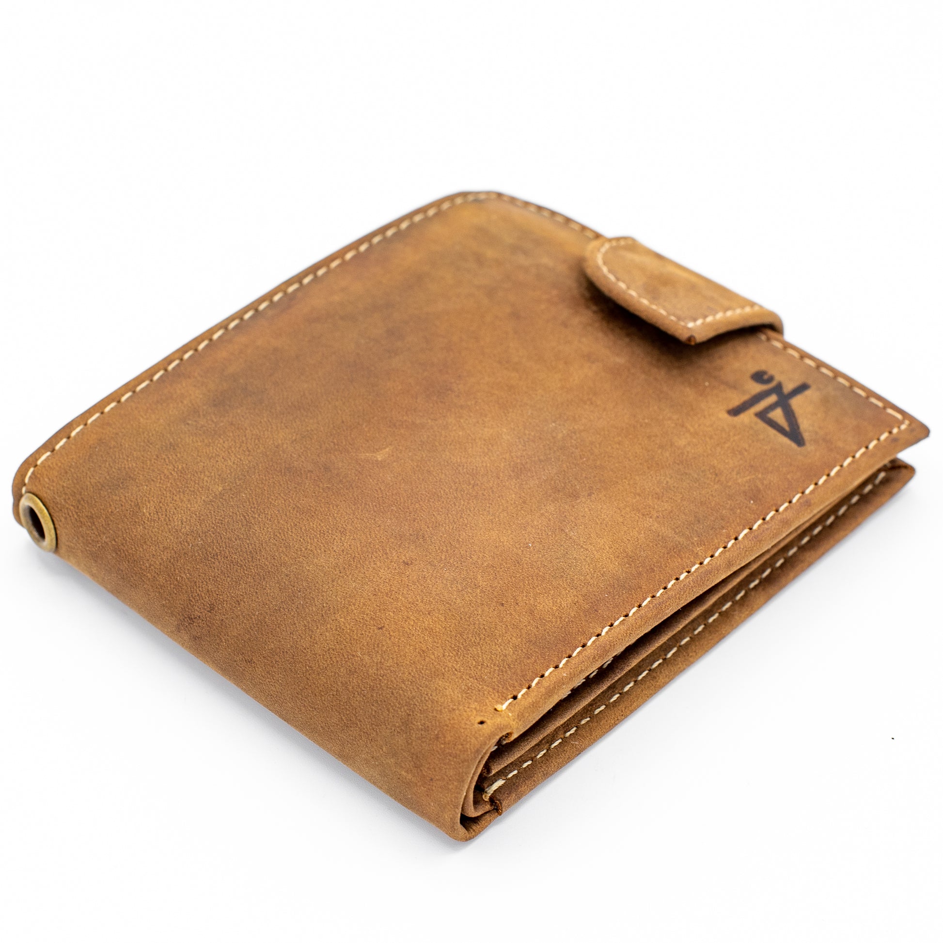 Men's Bifold Leather Wallet | Popper Closure