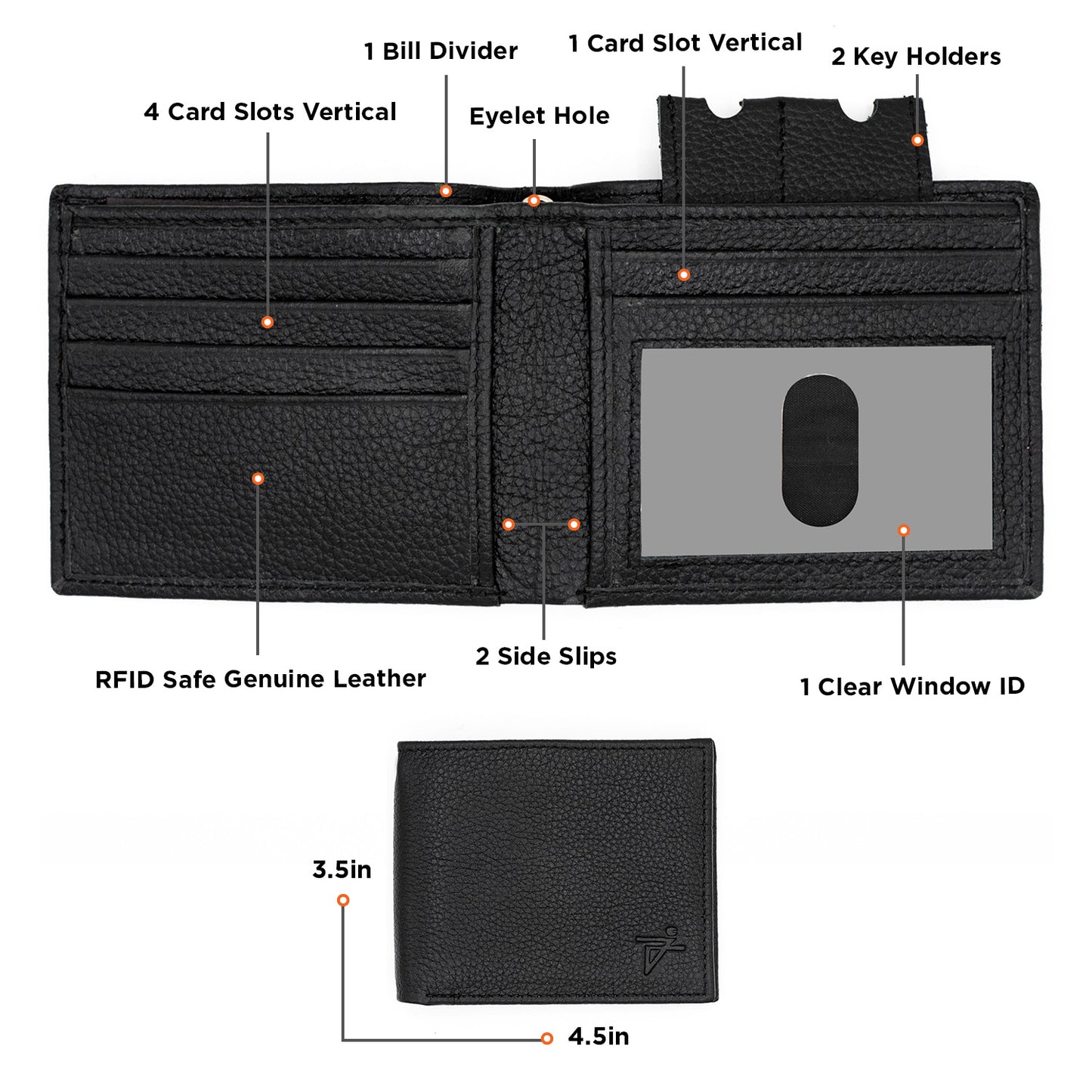 Leather Bifold Wallets for Men | Classic Men's Fashion