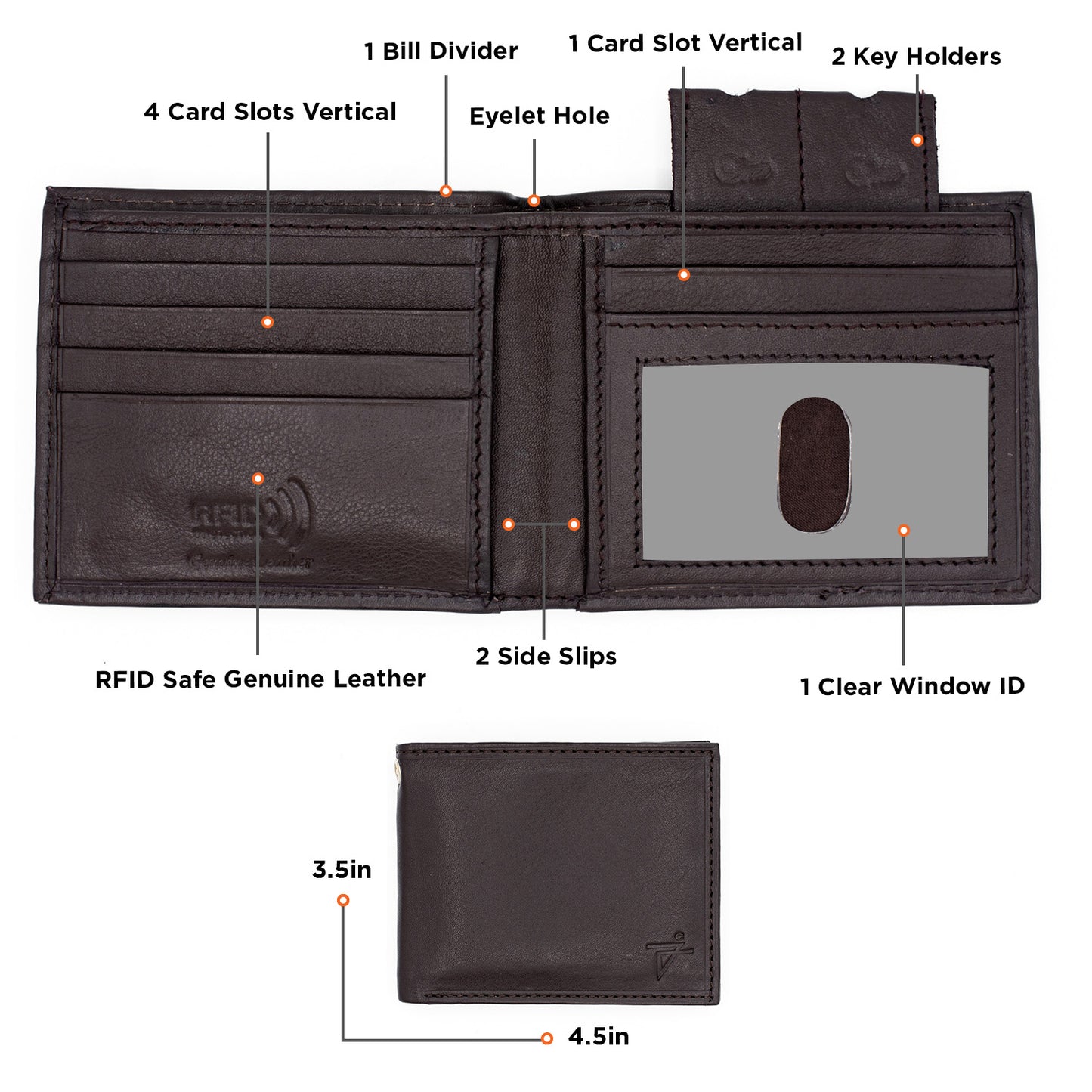 Leather Bifold Wallets for Men | Classic Men's Fashion