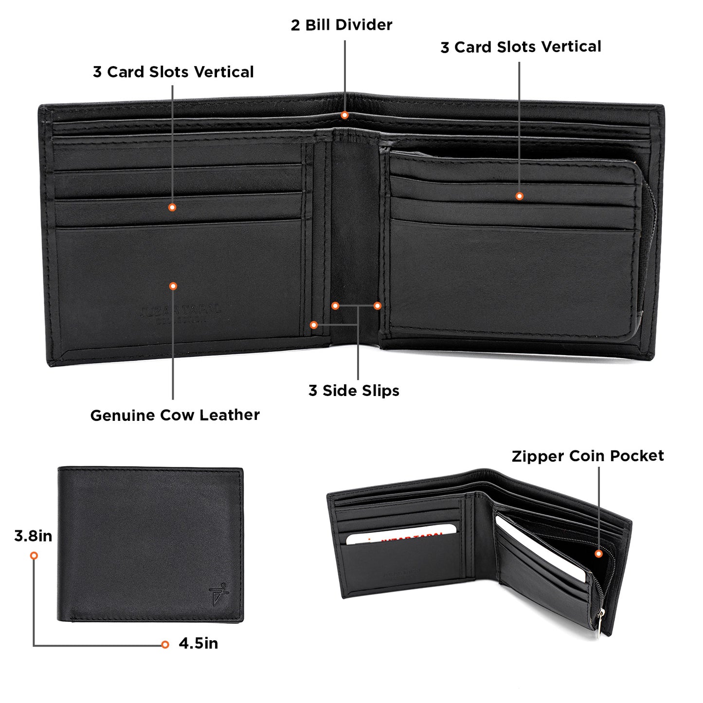 Women's Bifold Wallet with Coin Pocket | Elegant Essentials