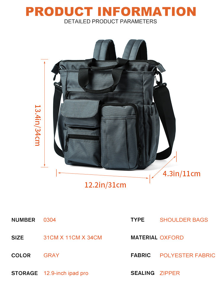 Convertible Tote Backpack for Laptop