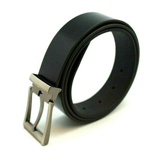 Genuine Leather Belts For Men Matte Buckle Classy Dress Black Belts Formal Mens Belt J9713