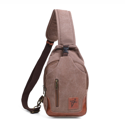 Anti Theft Sling Bag Waxed Canvas
