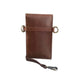 Women’s Leather Crossbody Phone Wallet Bag – Slim Dual Pocket Shoulder Bag