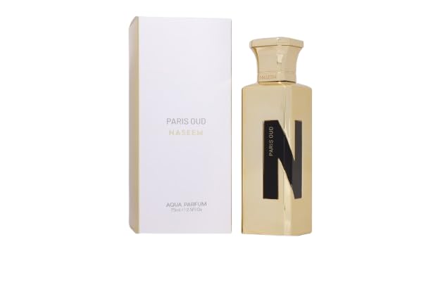 Naseem Paris Oud Aqua Parfum 75ml - Eau De Parfum For Unisex, Alcohol-Free, Long-Lasting Fragrance with Amber, Lavender, & Vanilla Notes