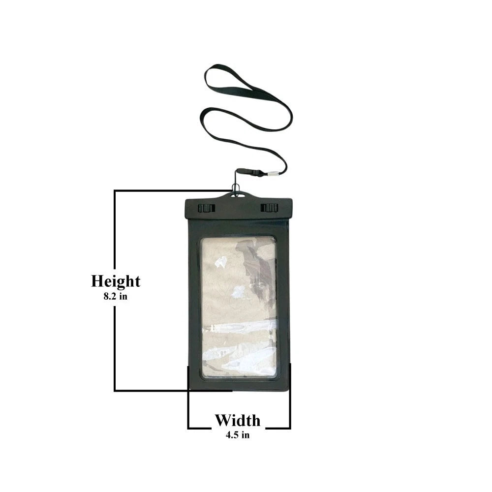 Waterproof Floating Dry Sling Bag 10L with Touch Phone Case Beach Backpack