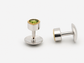 Natural Stone Pear Shape Cufflinks – 18K White Gold Plated