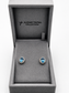 Men Cufflinks Studs 2 Pcs Set Natural Stone Agate Blue Topaz Pari dot, Garnet Gold Plated Formal Cufflinks