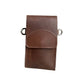 Women’s Leather Crossbody Phone Wallet Bag – Slim Dual Pocket Shoulder Bag