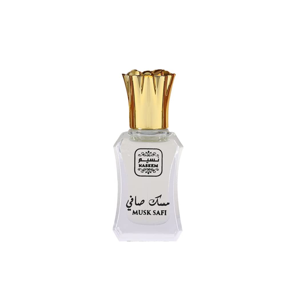 NASEEM Musk Safi 6ml Attar Perfume Oil for Men & Women | Rich Musk, Amber, & Sandalwood Blend Eau De Parfum | Long-Lasting, Hypoallergenic Fragrance | Premium Alcohol-Free, Skin-Friendly Scent