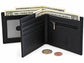 Bifold Leather Wallet RFID with ID Window & Coin Pocket