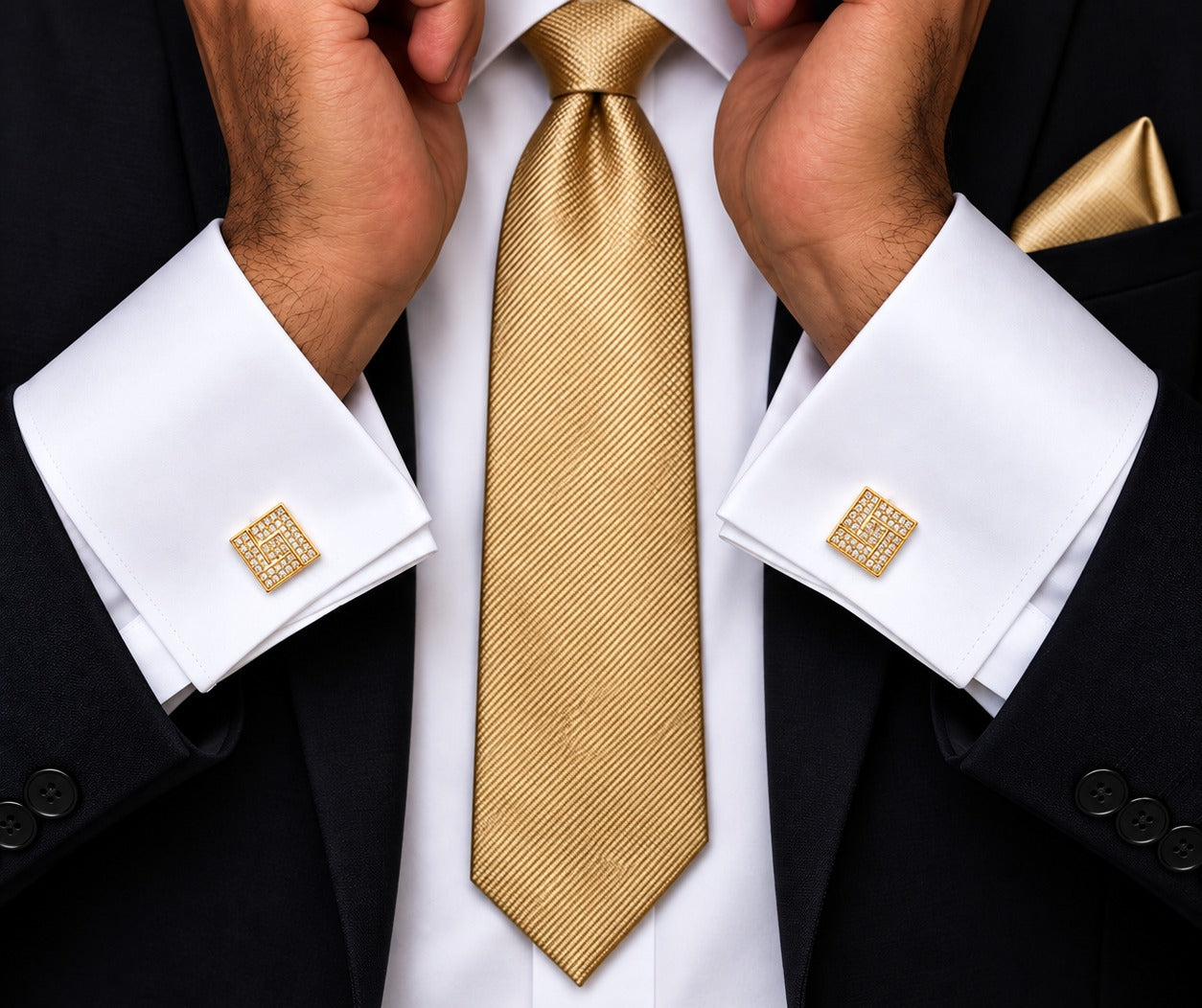 Cufflinks for Men 21K Gold Plated