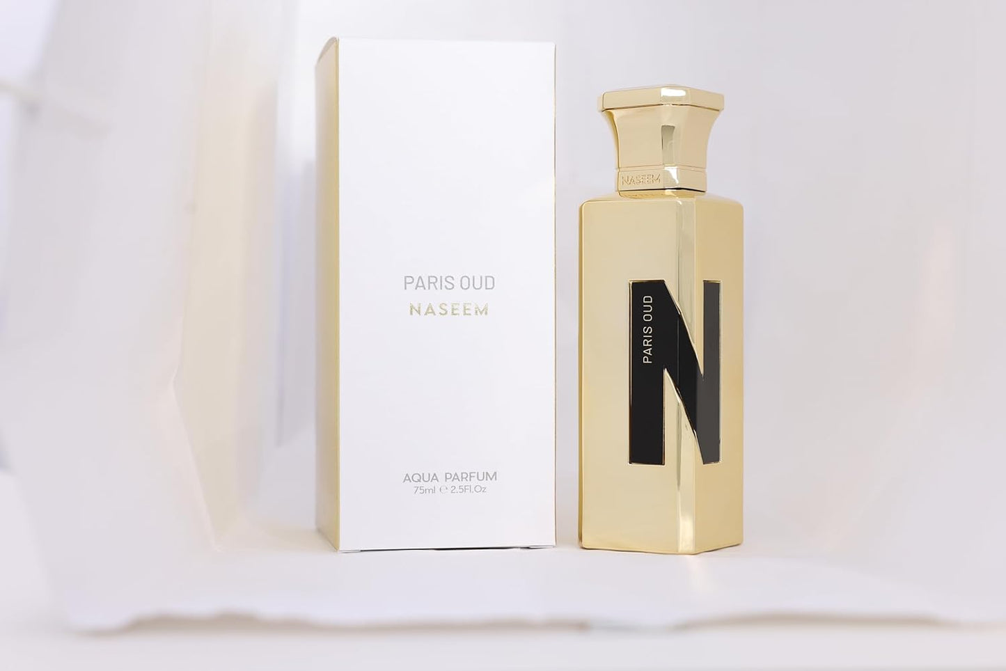 Naseem Paris Oud Aqua Parfum 75ml - Eau De Parfum For Unisex, Alcohol-Free, Long-Lasting Fragrance with Amber, Lavender, & Vanilla Notes