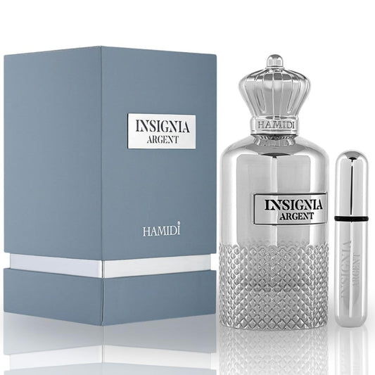 Hamidi Insignia Argent for Men & Women Eau de Parfum Spray, 3.6 Ounce