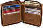 Zip Around RFID Leather Wallet for Men – BiFold Design