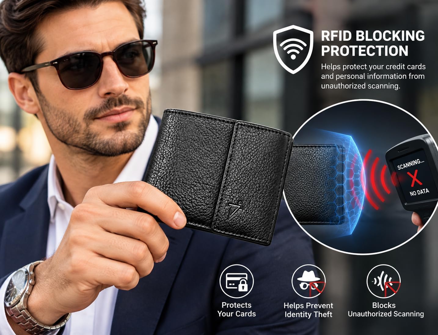 Velcro Bifold Wallet for Men