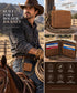 Zip Around Chain Wallet for Men – RFID Genuine Leather Bifold Wallet