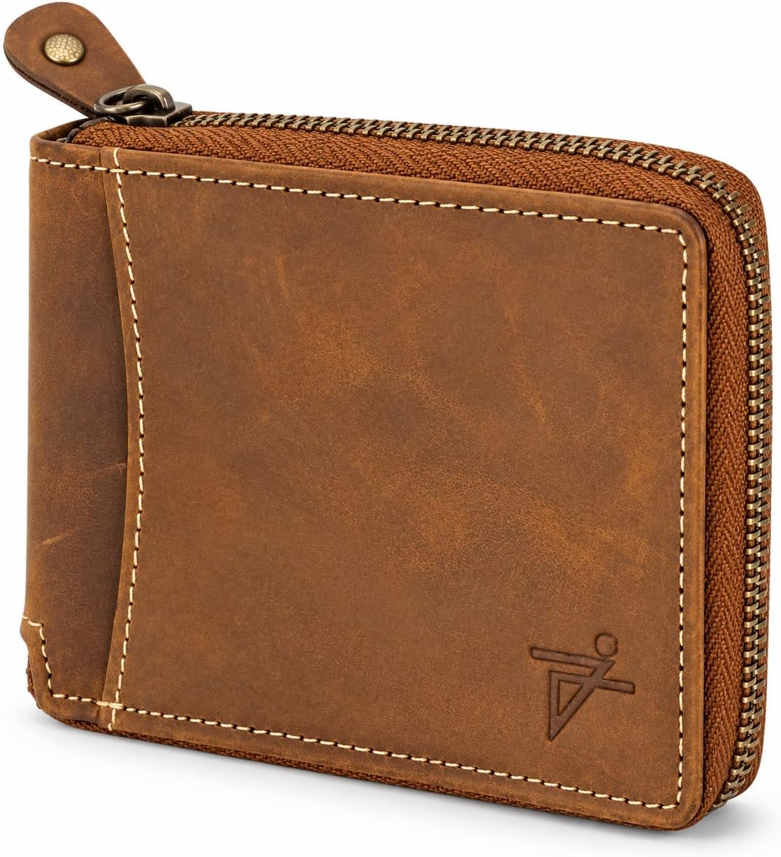 Zip Around RFID Leather Wallet for Men – BiFold Design